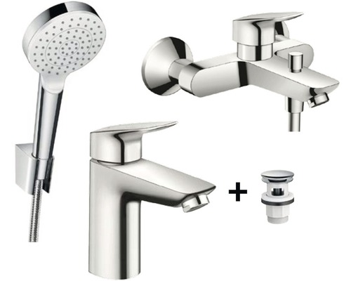 Sprchový set s baterií hansgrohe chrom lesk HG Logis set vanovy