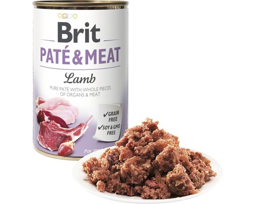 Brit psí mokré krmivo paštika a maso jehněčí