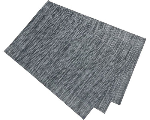 Prostírání PVC 30x45cm černá/šedá Prostírání z plastu, strukturované