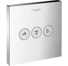 Logo Hansgrohe, čtvercový ovládací panel se symboly funkce sprchy