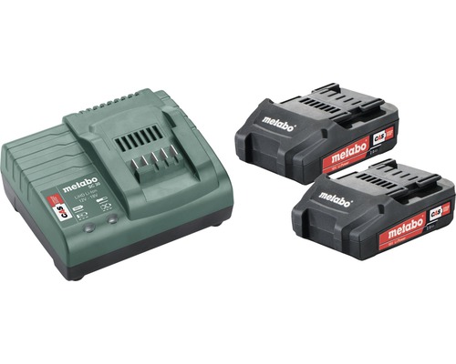 Akumulátor Metabo SC 30, 18V lithium-iontový, sada 2 ks (2,0 Ah), včetně nabíječky