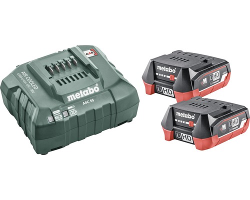 Sada akumulátorů Metabo 12V LiHD (4,0 Ah) akumulátory + nabíječka Sada akumulátorů Metabo 12V LiHD (4,0 Ah) akumulátory + nabíječka