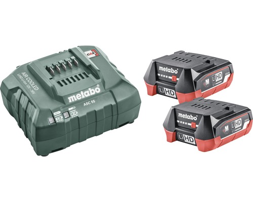 Sada akumulátorů Metabo 12V LiHD (4,0 Ah) akumulátory + nabíječka