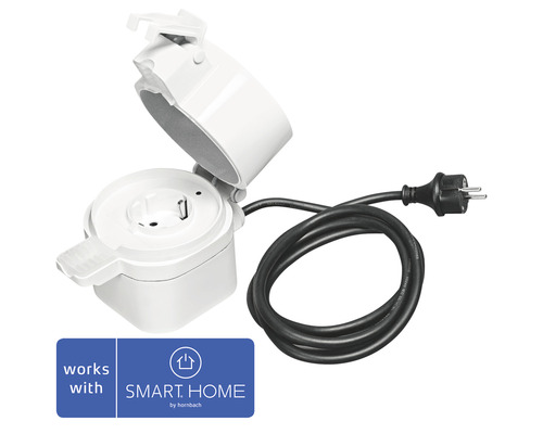 Venkovní zásuvka Ledvance IP44 ZigBee s funkcí zesilovače 1,5m kabel - schuko verze! - kompatibilní se SMART HOME by hornbach Venkovní zásuvka Ledvance IP44 ZigBee s funkcí zesilovače 1,5m kabel - schuko verze! - kompatibilní se SMART HOME by hornbach