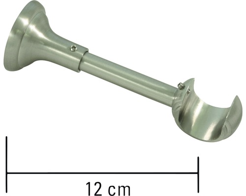 Držák záclonové tyče o délce 12 cm pro montáž na stěnu
