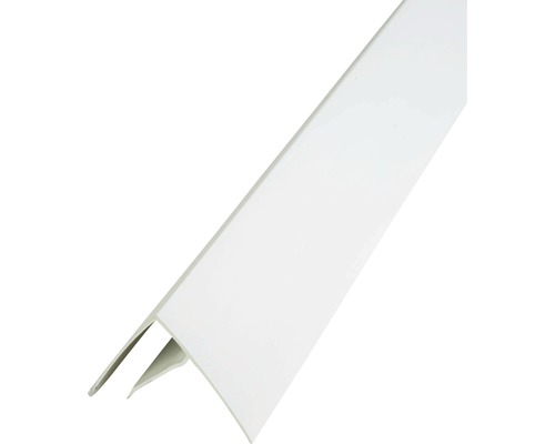 Profil pro plastové palubky hřebenový 3000 x 32 x 26 mm bílý Plastový rohový profil