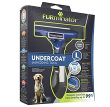 FURminator Undercoat Deshedding Tool pro psy, velikost L, pro odstranění uvolněných chlupů