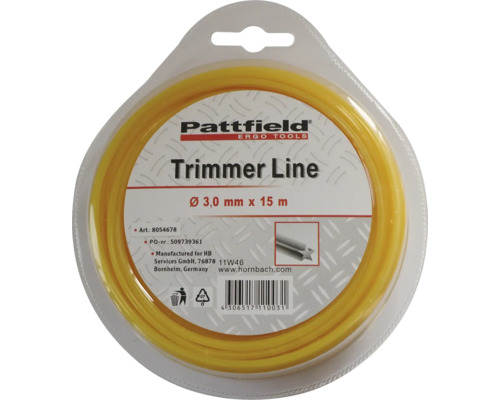 Struna do sekačky Pattfield 3 mm x 15 m hvězdicová Struna do sekačky Pattfield 3 mm x 15 m hvězdicová