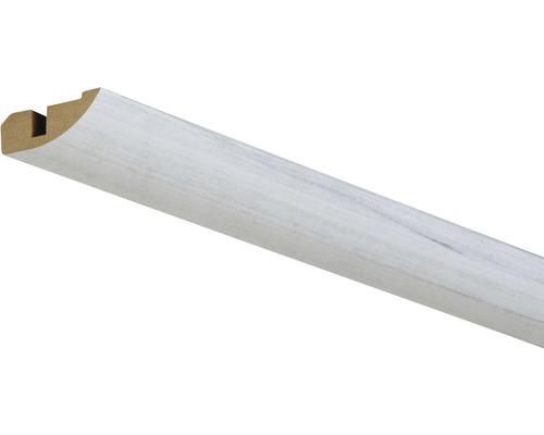 Lišta stropní ukončovací 17x36x2600 mm Modern Nordica Čtvrtkruhový profil z dřeva s drážkou