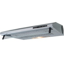 Kovový odsavač par s prosklenou clonou a ovládacím panelem