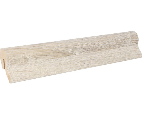 Podlahová lišta MDF 22 x 40 x 2600 mm B458 dub stříbrný Podlahová lišta s dekorem dřeva
