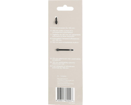 Hliníkový univerzální nůž 180 milimetrů