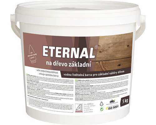 ETERNAL ochranná barva na dřevo bílá 3,846 l Kbelík Eternal základní barva na dřevo, 5 kg