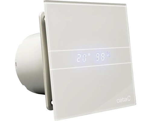 Ventilátor CATA e100 GSTH stříbrný s časovačem, displejem a funkcí mikroventilace