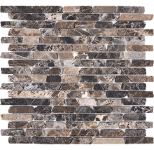 Mozaika z přírodního kamene MOS Brick 476 30,5x32,5 cm hnědá-thumb-0