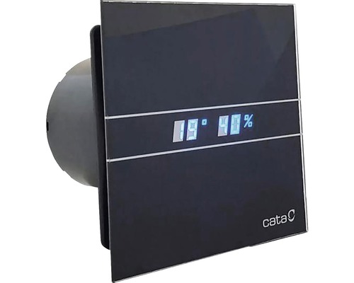 Ventilátor CATA e100 GBTH černý s časovačem, displejem a funkcí mikroventilace