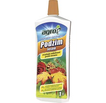 Tekuté hnojivo na podzim v jednolitrové láhvi