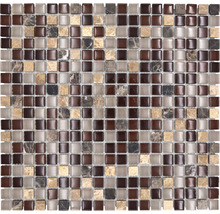 Skleněná mozaika s přírodním kamenem XCM M870 1,5x1,5 cm-thumb-0