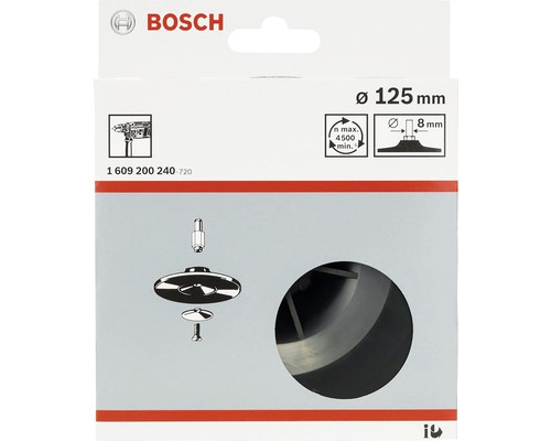 Logo Bosch brusný kotouč 125 milimetrů balení