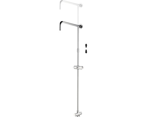 Sprchová tyč s šipkami pro nastavení výšky