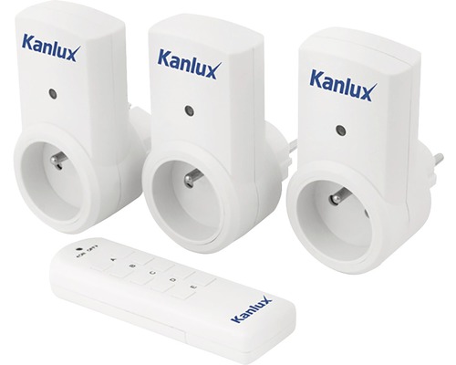 Set dálkového ovládání zásuvek Kanlux 7980 Telimo TM - 3 Set dálkového ovládání zásuvek Kanlux 7980 Telimo TM - 3