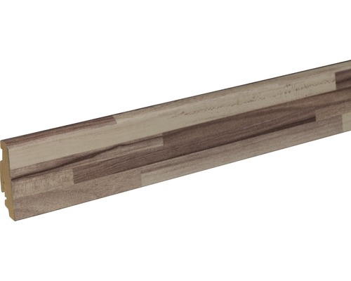 Soklová lišta Skandor Listone Bianco FU60L 19x58x2400 mm Podlahová lišta s dřevěným dekorem