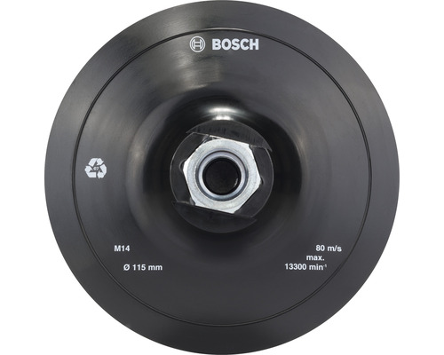 Opěrný talíř pro úhlové brusky Bosch Ø 115 mm, suchý zip