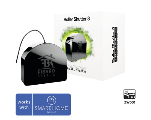 Ovládání rolety Fibaro Roller Shutter 3 Z-Wave Plus s funkcí zesilovače/opakovače kompatibilní se SMART HOME by hornbach
