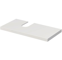 Deska pod umyvadlo Intedoor Landau barva 01 bílá 100 cm s otvorem vlevo pro umyvadlo Makira-thumb-0