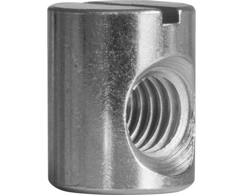 Spojovací prvek matice pro spojování nábytku a konstrukcí M6 10x12,5x7,5 mm galvanicky pozinkovaná 100 kusů Spojovací prvek matice pro spojování nábytku a konstrukcí M6 10x12,5x7,5 mm galvanicky pozinkovaná 100 kusů