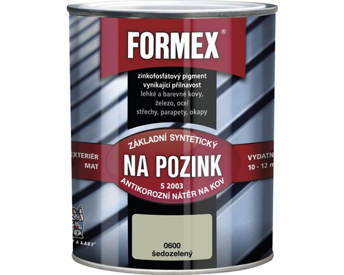 Barva na kov BAL Formex S2003 0600 šedozelený 0,6l Formex barva na zinek pro exteriéry