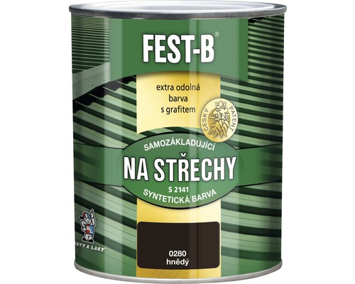 Barva na střechy a kov FEST-B S2141-0280 2v1 hnědý 0,8 kg