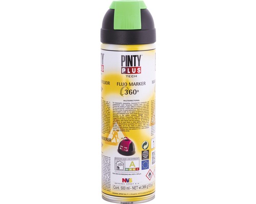 Značkovací sprej Novasol FLUO MARKER 360° zelený 0,5 l Pinty Plus Tech Fluorescenční značkovací sprej, 500 ml