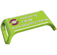 Chytrá psí známka Scan My name s čipem digitální identifikační zelená