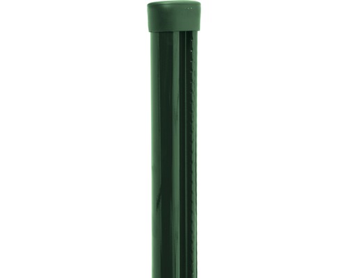 Plotový sloupek PILECKÝ Pilclip Zn + PVC kulatý 200 cm Ø 48 mm s montážní lištou zelený