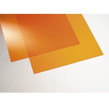 Plexisklo GUTTA akrylátové 1000 x 500 x 3 mm hladké, oranžové-thumb-0