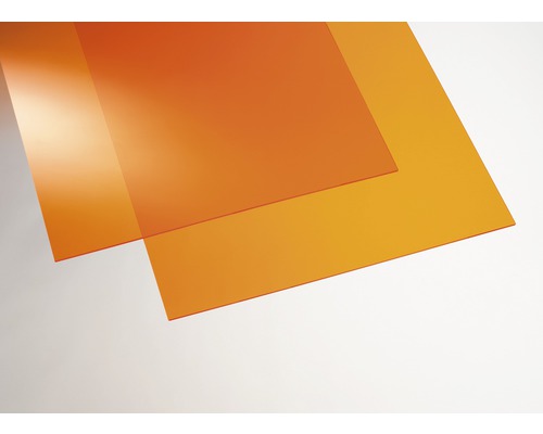 Plexisklo GUTTA akrylátové 1000 x 500 x 3 mm hladké, oranžové-0