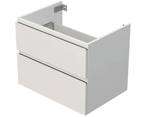 Koupelnová skříňka pod umyvadlo na desku Intedoor Landau 70 cm dvě zásuvky bílá