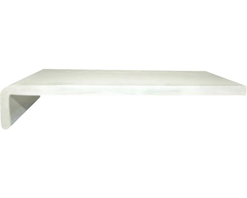 Parapet plastový s nosem 200 x 3000 mm, bílý Rohový profil