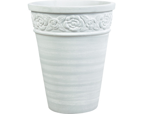 Květináč váza terakota Lafiora Ø 35 cm x 45 cm bílý