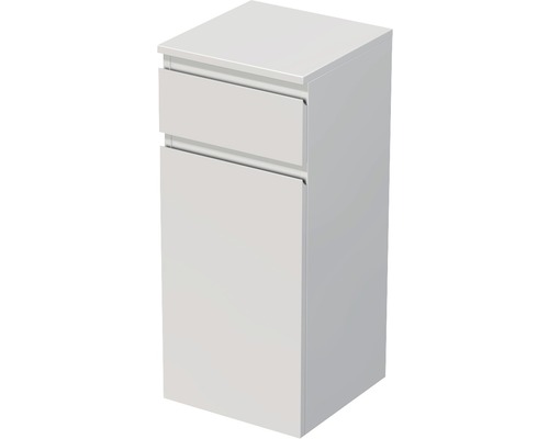 Závěsná koupelnová skříňka Intedoor Landau bílá 35 cm levá se zásuvkou