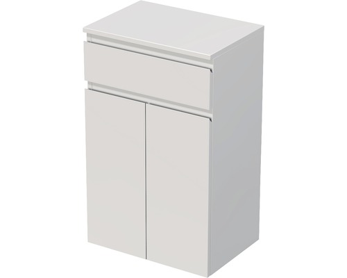 Závěsná koupelnová skříňka Intedoor Landau bílá 50 cm se zásuvkou