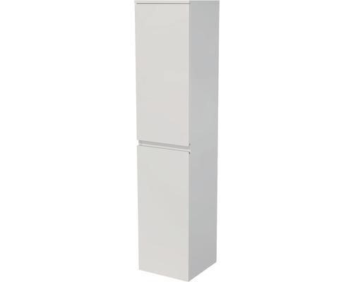 Závěsná koupelnová skříňka Intedoor Landau bílá 35 cm levá s košem