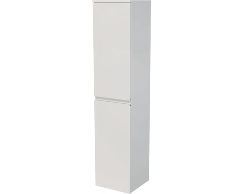 Závěsná koupelnová skříňka Intedoor Landau bílá 35 cm pravá s košem