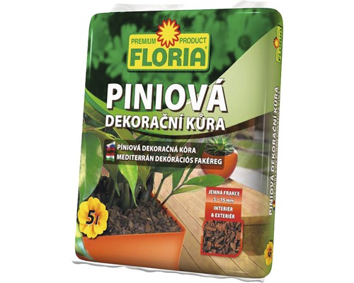 Piniová kůra dekorační jemná Agro Floria 5 l