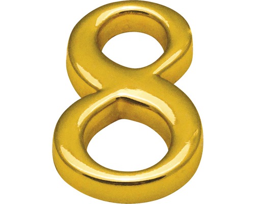 Domovní číslo "8", zlaté, výška 10cm