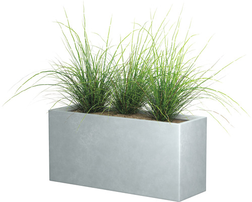 Obdélníkový květináč s travním porostem