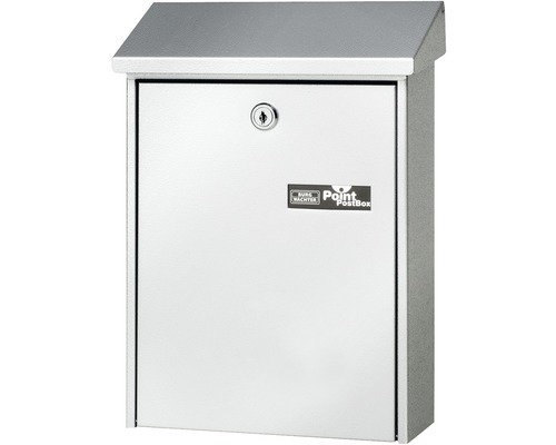 Obdélníková kovová poštovní schránka se zámkem