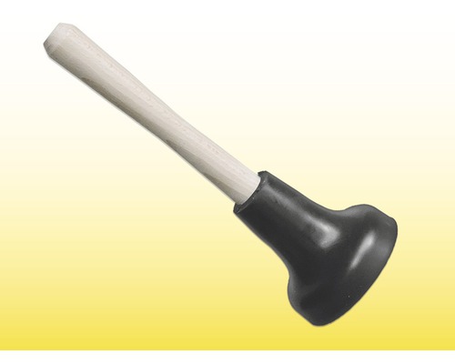 Instalatérský zvon s dřevěnou rukojetí