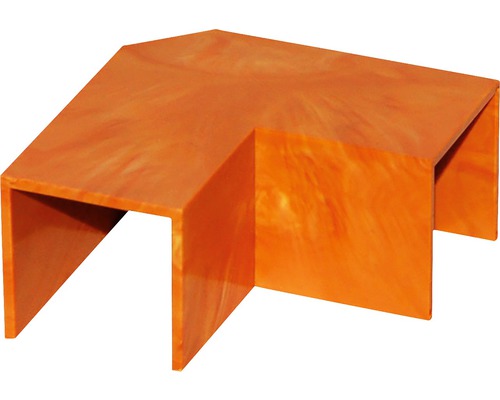 Rohový konektor z plastu